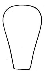 Conocephalus (Anisoptera) truncatus (Redtenbacher, 1891): Pl. XXII, Fig. 7. outline of cephalic view of fastigium (male). (Otu).