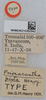 CollectionObject 1518133; 9d63c68c-1b38-4b94-a8a2-a2bf6ac9f151: labels, holotype. (CollectionObject).