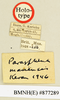 CollectionObject 1518467; 1749fc14-f267-4d78-87e4-0c2a4eab35f6: labels (holotype). (CollectionObject).