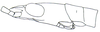 Pyrgacris relictus Descamps, 1968: Fig. 2. male head and pronotum, lateral view. (Otu).