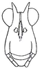 Chiriquia mirifica Hebard, 1924: Pl. VII, Fig. 6. male face. (Otu).
