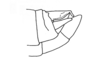 Leptalacris fastigiata Descamps & Rowell, 1978: Fig. 5. female abdomen tip, lateral view. (Otu).