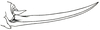 Axylus philippinus (Hebard, 1922): Pl. XVIII, Fig. 7 (allotype). ovipositor (23.7 mm, width mesad 2.1 mm). (Otu).