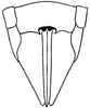 Ovipositor on Flexamia sandersi (Osborn, 1907): female pygofer, ventrally. (Observation).