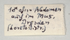 CollectionObject 1561067; 6acbe0f1-c1fa-4566-b2d5-11be96f195aa: malcopyright MIZ, Warsaw. male, data label - reverse (lectotype). (CollectionObject).