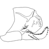 Pygofer, lateral view on Anufrievia liubana Yang & Zhang, 2018: Pygofer, lateral view. (Observation).