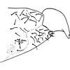Pygofer, lateral view: Pygofer (A. orbata Mel.). (Observation).