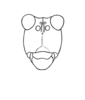 Andriana pyramidata Rehn, 1930: Plate 21, Fig. 2 (after type). female face. (Otu).