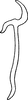 Aedeagus, lateral view: Aedeagus, lateral view. (Observation).