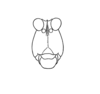 Cryptotettix imerina Rehn, 1930: Plate 17, Fig. 10 (after type). female face. (Otu).