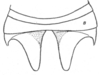 Ceuthophilus (Ceuthophilus) ozarkensis Hubbell, 1936: Fig. 599. (male) 9th abdominal tergite. (Otu).