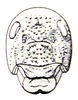 Physophorina livingstonii Westwood, 1874: Fig. 28.4. female face. (Otu).