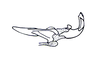Ananotacris abditicolor Descamps, 1978: Fig. 84. Endophallus (lateral view). (Otu).