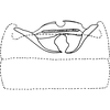 Abdomen, sternal apodemes, ventral view on Anufrievia quadrata Cao & Zhang, 2018: Abdomen, sternal apodemes, ventral view. (Observation).