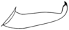 Montezumina oblongooculata (Brunner von Wattenwyl, 1878): Pl. 7 fig. 9. male cercus, lateral view. (Otu).