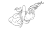 Balachowskyacris olivacea (Bruner, 1908): Fig. 281. phallic complex, lateral view. (Otu).