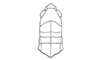 Zygoclistron trachystictum Rehn, 1905: Fig. 45. female, head and pronotum, dorsal view. (Otu).
