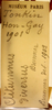 CollectionObject 1561650; a3461d1c-914d-419b-8c56-1da7e6c17693: copyright MNHN, Paris. female, data label (holotype). (CollectionObject).