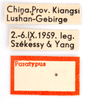 CollectionObject 1578264; 0590b300-6e1a-4c48-b1d4-ef5fde9e7939: labels (paratype). (CollectionObject).
