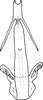 Aedeagus, ventral view on Altaiotettix forficula Vilbaste, 1965: Aedeagus, ventral view. (Observation).