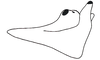 Ommatolampis perspicillata (Johannson, 1763): Fig. 154. male cercus, internal lateral view. (Otu).