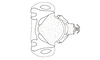 Dichroplus paraelongatus Carbonell, 1968: Fig. 74. epiphallus, ectophallus and aedeagus apex, dorsal view. (Otu).