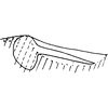 Pygofer appendages on Empoascanara (Empoascanara) smuga Dworakowska, 1979: Pygofer dorsal appendage. (Observation).