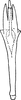 Aedeagus, ventral view on Distantasca latava (Dworakowska, 1981): Aedeagus, ventral view. (Observation).