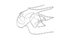 Exerythracris volcanica Rowell, 1995: Fig. 3D. endo-and ectophallus, lateral view. (Otu).