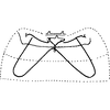 Abdomen, sternal apodemes, ventral view on Dunioa gratiosa Dworakowska, 1995: Abdomen, sternal apodemes, ventral view. (Observation).