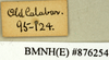 CollectionObject 1572871; 7e700af0-0012-4e8e-a8dc-51887b8628a7: Copyright Natural History Museum, London. Labels from non-type (adult female) in BM(NH). (CollectionObject).