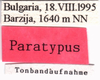 CollectionObject 1572220; 72a96253-4660-4fc2-b805-0a998261ef08: labels (paratype of Vichetia helleri). (CollectionObject).