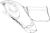 Fig. 230. male, head and pronotum, lateral view. Depicts Morsea tamalpaisensis Rehn & Hebard, 1909, an Otu.