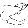 Pygofer, lateral view on Thailocyba elbeli Mahmood, 1967: genital capsule, lateral. (Observation).