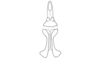 Apoxycephalacris palustris Amédégnato & Descamps, 1978: Fig. 28. Endophallus (dorsal view). (Otu).