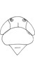 Head on Cicadulina (Cicadulina) bipunctata (Melichar, 1904): Head, pro-, and mesothorax. (Observation).