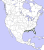 Melanoplus propinquus Scudder, 1897: Geographic distribution. (Otu).