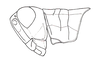 Dichroplus paraelongatus Carbonell, 1968: Fig. 68. male, head and pronotum, lateral view. (Otu).