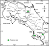 Pluviasilva levis Naskrecki, 2000: map. (Otu).