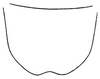 Alloteratura (Meconemopsis) sandakanae Hebard, 1922: Pl. XIX, Fig. 9 (type). female subgenital plate, ventral outline. (Otu).