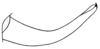 Euceraia insignis Hebard, 1927: Pl. XIX, Fig. 3 (after allotype). male left cercus, lateral view. (Otu).