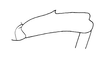 Taeniophora chocoensis Hebard, 1923: Fig. 56. middle femur, lateral view. (Otu).