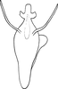 Aedeagus, ventral view on Eupteryx (Eupteryx) dworakowskae Dlabola, 1981: Aedeagus, ventral view. (Observation).