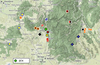 Melanoplus aix Otte, 2012: Geographic distribution. (Otu).