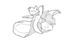 Adelotettix collaris (Bruner, 1908): Fig. 180. phallic complex, lateral view. (Otu).