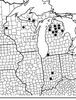 Melanoplus benni Otte, 2002: Geographic distribution. (Otu).