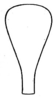 Conocephalus (Opeastylus) longipes (Redtenbacher, 1891): Pl. XXII, Fig. 1. outline of cephalic view of fastigium (male). (Otu).