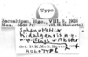 CollectionObject 1523774; 6130182b-7801-41bb-90c0-6edd1e3d4897: labels (holotype). (CollectionObject).