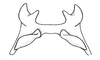 Atrachelacris olivaceus (Bruner, 1911): Fig. 3J. epiphallus, dorsal view (Brazil, Chapada). (Otu).