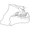 Pygofer, lateral view on Anufrievia drepanoides Lin & Zhang, 2021: (Observation).